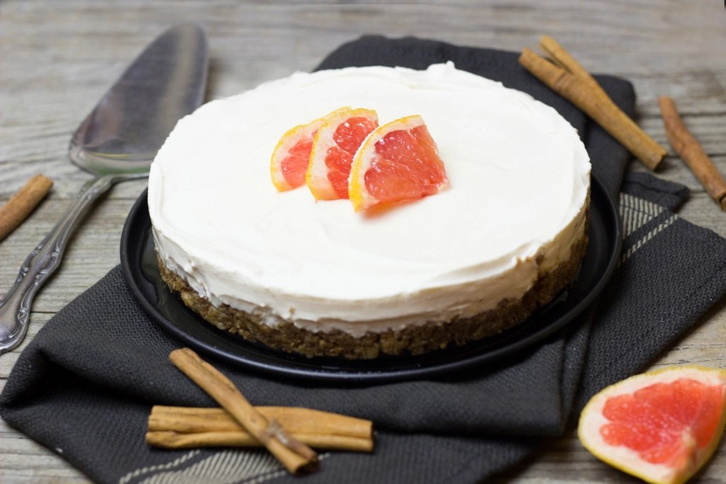 Cheesecake con pomelo